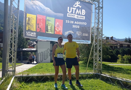 chus y pedro en UTMB