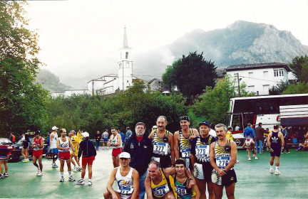 1998 maraton asturias antes de la salida